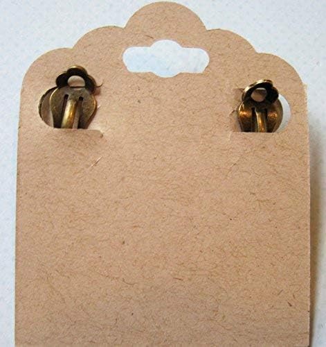 Summerfield Collection CLIP-ON Antiqued Gold-tone Faux Druzy Stone Stud Earrings 12mm (Mint Green)