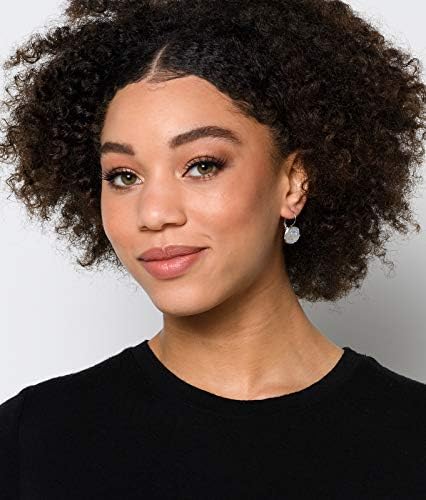 Summerfield Collection Stainless Steel Faux Druzy Stone Lever-back Drop Earrings 14mm (Clear AB)