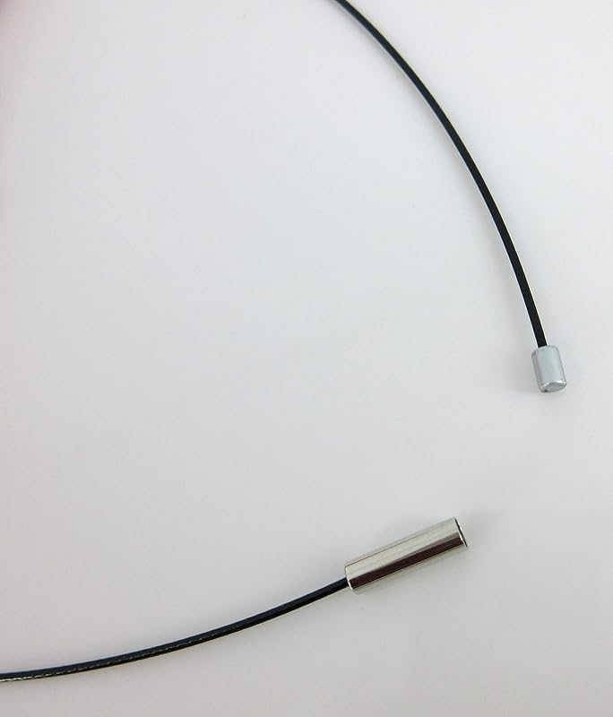 Summerfield Collection Silver-Tone Black and Holographic Glitter Glass Geometric Pendant Necklace Magnetic 18 inch