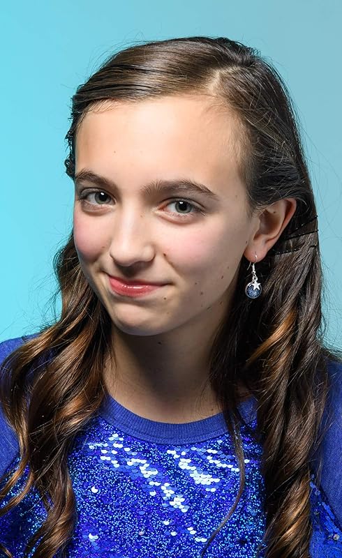 Summerfield Collection Silver-tone Glitter Glass Star Charm Galaxy Dangle Earrings Blue Hand-painted