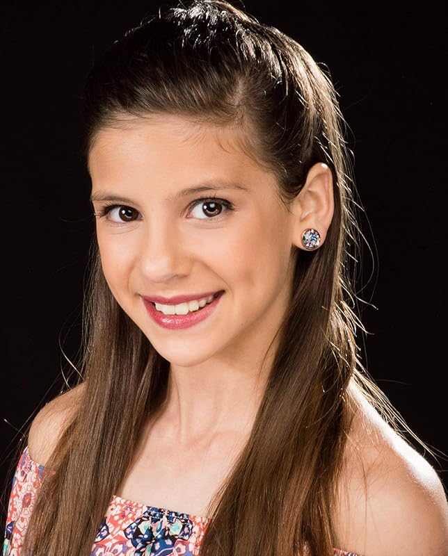 Summerfield Collection Rose Gold-tone Blue Pink Purple Glitter Glass Stud Earrings 12mm Hand-painted