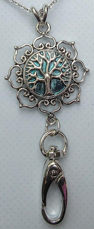 Summerfield Collection Nurse Theme - Womens Lanyard Chain - Hearts Pendant w/Clip for IDs, Badges, Keys - Comes w/ 3 Snap Charms
