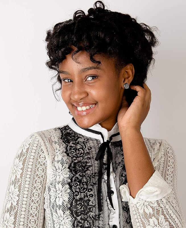 Summerfield Collection Hematite-tone Metallic Dragon Scale Stud Earrings 12mm Gunmetal Gray Mermaid